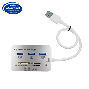 Tốc độ cao <span class=keywords><strong>3</strong></span> cổng USB3.0 <span class=keywords><strong>Hub</strong></span> 30 Gbps <span class=keywords><strong>USB</strong></span> <span class=keywords><strong>Hub</strong></span> Đầu đọc thẻ cho máy tính xách tay - Product Image 2
