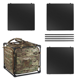 Camouflage Tactical Portable Third Generation Folding <strong>Table</strong> Outdoor <strong>Camping</strong> Extra Large Multi-Functional <strong>Storage</strong> Three <strong>Table</strong> - Product Image 1