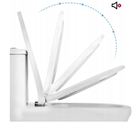 Nouveau couvre-siège de toilette Uf, design carré, siège de toilette Roca à fermeture douce, sanitaire pour la salle de bain, pour l'Europe