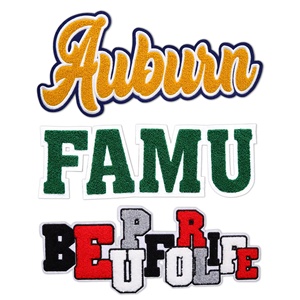 Wholesale Distressed Embossed Logo Style <b>Patch</b> Custom Embroidered Chenille <b>Patch</b> - Product Image 3