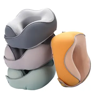 Hot sale Summer special ice wire magnetic buckle U Shape Pillow Soft Neck Memory Foam Travel Neck Pillow