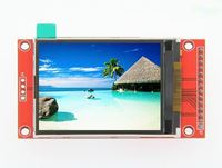 Antarmuka SPI 4 kawat ILI9341 SPI 240x320 modul TFT dengan kartu SD 2.4 inci modul TFT LCD