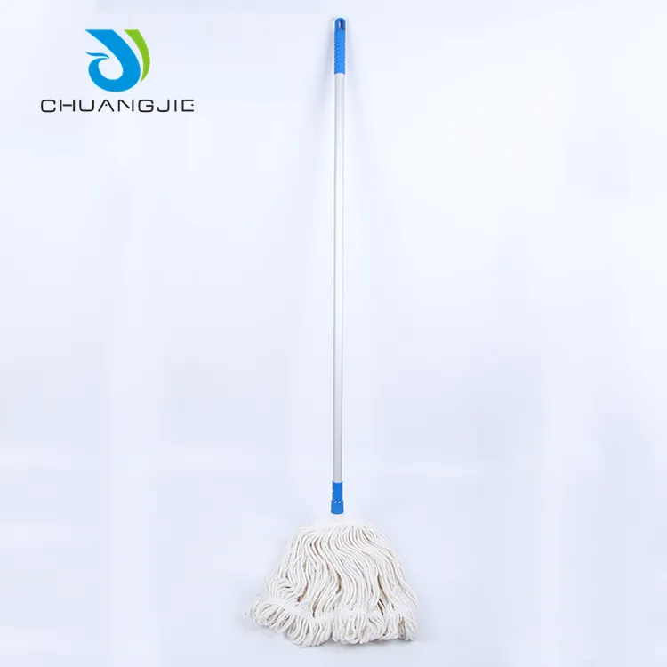 Custom Commercial Color Floor Cleaning Replacement Cotton Mop Head Refill For Airport Hotel