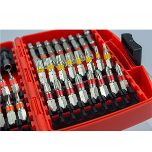 Jeu de douilles en acier S2, tiges hexagonales de 1/4 po, 25 mm, 50 mm, embouts Phillips, hexagonaux, Torx, rallonges pour outils à main et perceuses électriques avec étui - Product Image 5