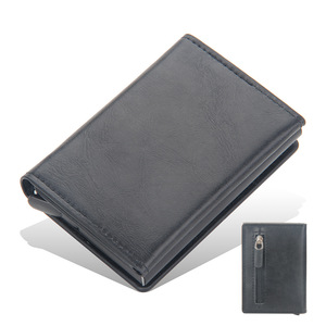 <span class=keywords><strong>Portafogli</strong></span> Pop-up Porta Carte di Credito Sottile con Blocco RFID per Uomo, Porta Carte con Chiusura a Fibbia, Borsa per Carte in Pelle PU, <span class=keywords><strong>Portafogli</strong></span> Corti - Product Image 3