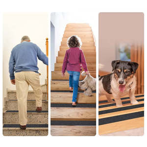 Ruban adhésif PVC noir personnalisé de 5 m, super résistant et antidérapant pour les escaliers intérieurs et extérieurs, imperméable - Product Image 6