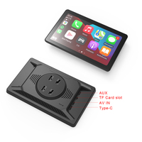 Radio con Pantalla Táctil IPS de 7 Pulgadas para Auto, con CarPlay, Android, Conexión Inalámbrica, Bluetooth y Cámara Trasera para Reversa