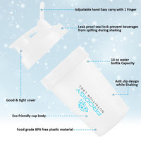 Bouteille de shaker à protéines en plastique sans BPA personnalisée de 400 ml, gobelet de mélange de poudre de sport portable pour la salle de sport, bouteille d'eau de fitness