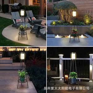 Lámpara Solar LED para Exteriores, Diseño de Jaula Metálica, Resistente al Agua, para Jardín o Patio - Product Image 3