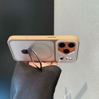 Funda Magnética Metálica Mate Resistente para iPhone 18 17 16 Pro Max 15 14 13 12, Carcasa Trasera Esmerilada Anti-Caídas, Disponible en Stock