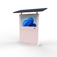Señalización Digital Exterior con Energía Solar, Pantalla LCD Publicitaria de 32, 43, 55 y 65 Pulgadas, con Soporte de Pie, IP65 para Exteriores