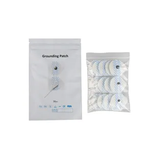 Electrode EKG/ECG Dot Cloth Adult 6cm 30/Bag Replacement Pads, Reusable Self-Adhesive Replacement Electrode