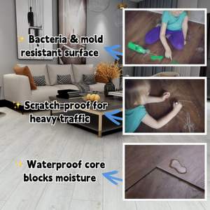 Piastrelle per pavimenti in vinile SPC aspetto pino antico Stick impermeabili per auto-installare camere da letto office esterni scuole per palestre - Product Image 4