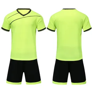 Prezzo a buon mercato custom oem design 100% poliestere adult kids blank soccer jersey soccer uniform