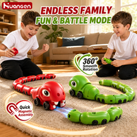 Jouets RC KZHM Serpent Gourmand Magnétique Électrique Télécommandé Voitures Animaux Interactifs Jouet Éducatif STEM pour Enfants