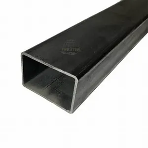 Weight 75X75 Structure Steel Square Pipe Suppliers Black Rectangular Tube