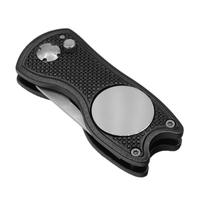 Vente en gros d'accessoires de golf style sport personnalisés outil de réparation de divot en plastique PU avec marqueur de boule de fer pour cadeaux de club