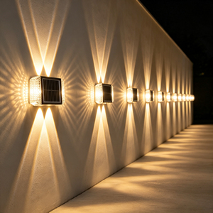 <b>LED</b> solar lights for outdoor waterproof lighting, solar lamps for garden decoration, wall lights with 4 <b>LEDs</b> for landscape - Product Image 4