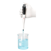 Pipette électrique réglable à canal unique à affichage numérique Portable précis de laboratoire DLab de haute qualité