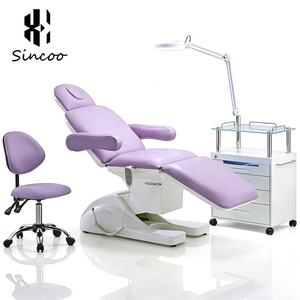 Cama de Masaje Facial de Poliuretano Rosa de Alta Calidad, la Más Vendida en Tailandia, Cama de Spa con 3 Motores, Cama Eléctrica de Lujo para Pestañas - Product Image 4