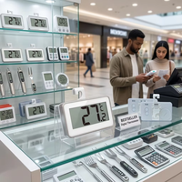 Vente d'usine : Grand thermomètre numérique LCD pour réfrigérateur et congélateur avec fixation magnétique