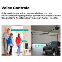 Module de commande de porte de garage à détection automatique Tuya ZigBee AC100-240V, contrôleur de porte de garage