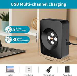 Intérieur Extérieur 3 Modes Contrôle des Aboiements de Chien 33 pieds Rechargeable Dispositifs <span class=keywords><strong>Anti</strong></span>-<span class=keywords><strong>Aboiement</strong></span> de Chien Dispositif <span class=keywords><strong>Anti</strong></span>-<span class=keywords><strong>Aboiement</strong></span> Ultrasonique - Product Image 2