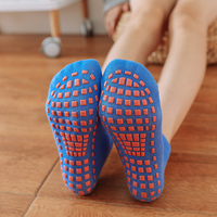 Chaussettes Antidérapantes en Coton pour Enfants et Adultes, Chaussettes de Sport et Yoga Unisexe pour Garçons et Filles, Idéales pour le Trampoline et la Gymnastique