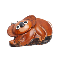 Porte-monnaie en cuir véritable fait main, koala 3D sur branche noire, pochette zippée avec dragonne, idéal pour un cadeau