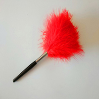 Brosse professionnelle à poudre pour cheveux de marabout, poils doux, noir/blanc/rouge/jaune, brosse à empreintes digitales, vente en gros, OEM ODM