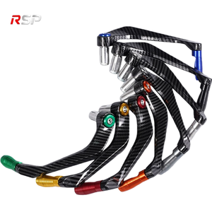 RSP Universel 22mm Scooter/<span class=keywords><strong>Moto</strong></span> de Rue Protection de <span class=keywords><strong>Levier</strong></span> d'<span class=keywords><strong>Embrayage</strong></span> et de <span class=keywords><strong>Frein</strong></span> 2 Pièces en Alliage d'Aluminium Anti-Chute <span class=keywords><strong>Kit</strong></span> de Rétrofit/Mise à Niveau - Product Image 1