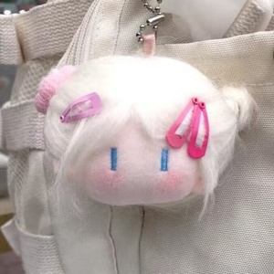 Cotton Doll Pendant Plush <b>Keychains</b> Stuffed Monster Doll Small Pendants Keychain Gifts Dopa Plush Keychain Doll - Product Image 2