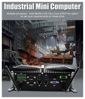 Mini-ordinateur industriel Core I7 8550u 4 x Intel LAN 6x COM RS232 RS485 PC embarqué HD VGA 4G