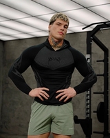 Ensemble de sport moulant : sweat à capuche, pantalon de jogging et veste de fitness extensible