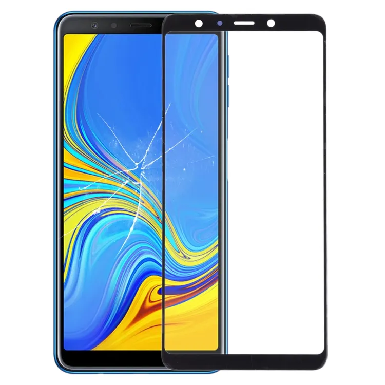 Giá bán buôn cho Samsung Galaxy A7 2018 / A750 màn hình phía trước ống kính thủy tinh bên ngoài với OCA quang học rõ ràng dính