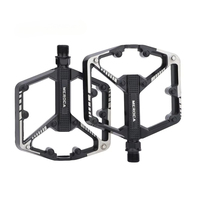 Pédales MEROCA pour VTT, moto, VTT, à roulements scellés, en alliage d'aluminium, avec crampons de cyclisme