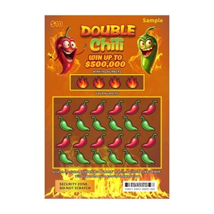 Tarjeta de Lotería Rasca y Gana, Impresión de Alta Resolución, Flexografía, Patrón Personalizado, Tamaño y Logotipo Personalizables, Fabricante - Product Image 2