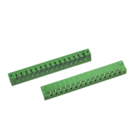 Connecteur de bornier à visser à angle droit pour circuit imprimé, 15 voies, pas de 5,08 mm, pour alimentation électrique et système de contrôle d'éclairage