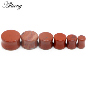 Alisouy Set di 2 Dilatatori per Orecchie in Opale Naturale Organico, Tunnel per Orecchie, Espansori, Gioielli per Piercing Corporeo 6-16mm - Product Image 6