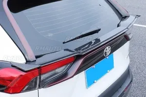 Aileron de toit arrière de voiture en plastique ABS, kit carrosserie, pour Toyota RAV4 2019-2023, pièce de modification d'aileron de toit arrière - Product Image 3
