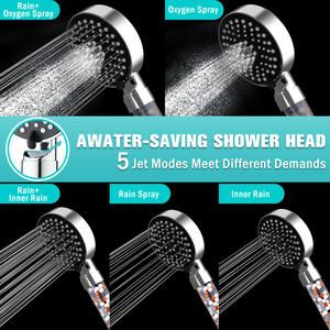 <span class=keywords><strong>Pommeau</strong></span> <span class=keywords><strong>de</strong></span> <span class=keywords><strong>Douche</strong></span> Filtrant avec Purificateur – Eau Douce Anti-Chlore Soin des Cheveux Économie d'Eau Haute Pression <span class=keywords><strong>Douche</strong></span> Filtrée (Certificat CE) - Product Image 2