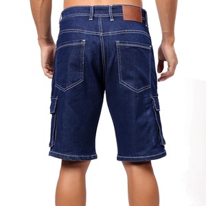 Men's Classic Denim Jeans <b>Shorts</b> Cotton Stretch Casual Mid Waist Multi <b>Pocket</b> Button <b>Zip</b> Summer Everyday Wear Men Jeans <b>Shorts</b> - Product Image 4