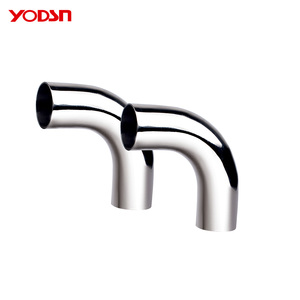 Vệ sinh lớp cấp thực phẩm thép không gỉ 304 mở rộng khuỷu tay <span class=keywords><strong>90</strong></span> độ SS Hàn khuỷu tay mặt bích phụ kiện đường ống phụ kiện - Product Image 5