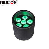 Lampe de scène UV RGBWA multifonctionnelle étanche 6-en-1 alimentée par batterie-Télécommande sans fil WiFi DMX