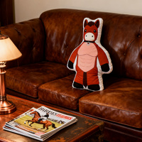 Coussin décoratif personnalisé en forme de cheval, imprimé, grand coussin pour canapé parent-enfant, repos et détente
