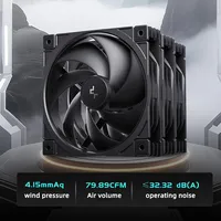 Ventilateur de boîtier DeepCool FD12 V2 120 mm PWM silencieux à roulement fluide, haute performance, pression statique élevée pour refroidisseur de processeur et radiateur