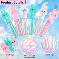 Lot de 24 mini-bâtonnets magiques à bulles Lapin, en gros, pour fêtes de Pâques, cadeaux pour enfants garçons et filles