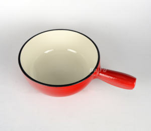 Batterie de cuisine en fonte sur mesure Marmite à fromage Pot à chocolat et caramel Sets à <span class=keywords><strong>fondue</strong></span> au fromage en fonte - Product Image 2