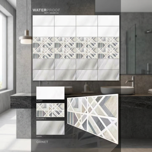 Carreaux muraux intérieurs en céramique émaillée nano métallisée mate 30x60cm (12x24) 300x600mm en porcelaine pour salle de bain et usage commercial - Product Image 5