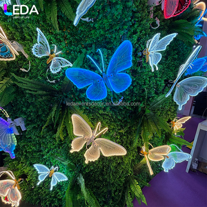 <span class=keywords><strong>Mini</strong></span> Mariposas LED Azules, Accesorios de Fiesta, Alas LED, Mariposas Eléctricas Móviles para Decoración de Eventos - Product Image 2